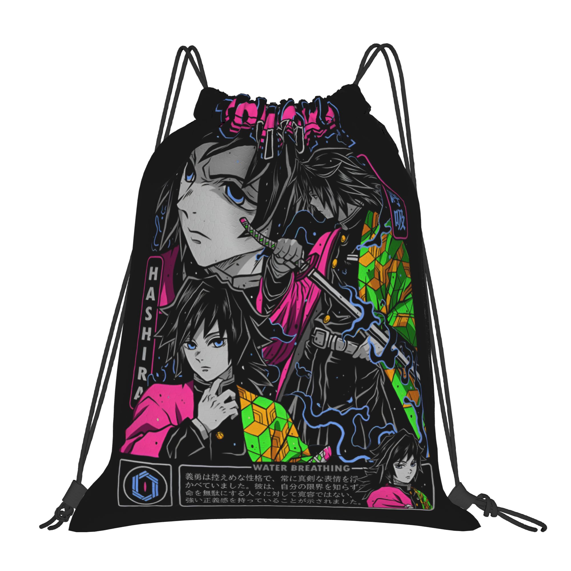 Drawstring Gym Bag - Torba ze sznurkiem Demon Slayer dla
