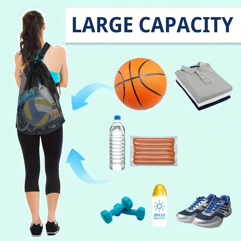 Przenośny plecak siatkowy ze s – Drawstring Gym Bag recenzja i cena