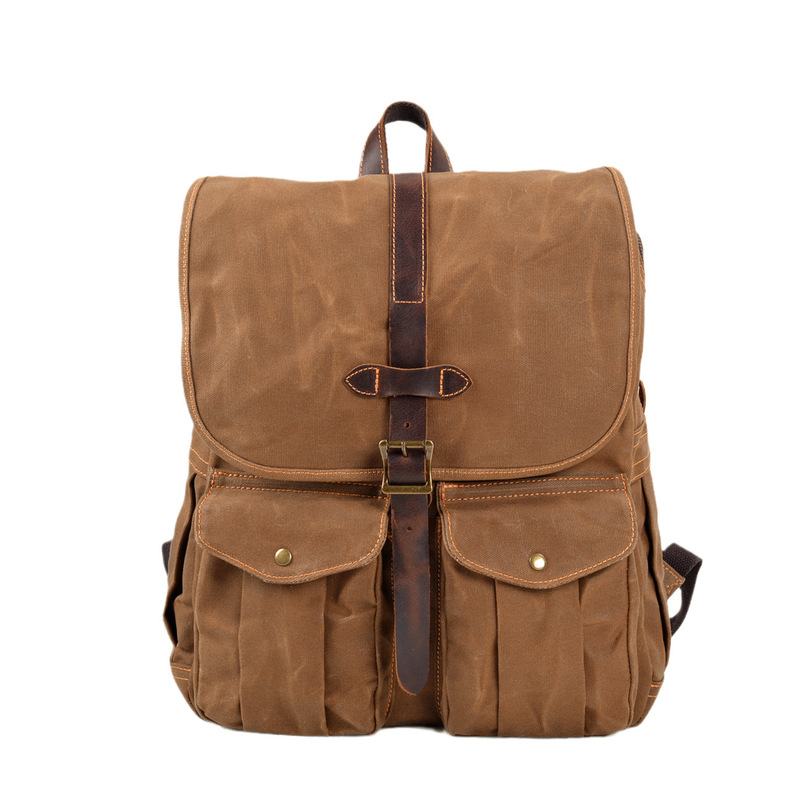 Nowy męski plecak z woskowaneg – Canvas Backpack Casual recenzja i cena